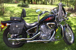 Utopia backrest on a Honda Shadow VLX600